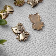 Термоукрашение "Hello Kitti" 20*14мм металл арт.296