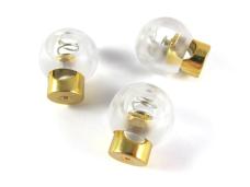 Фиксатор 23*18мм отв.6мм для шнуров арт.АС-0122 золото