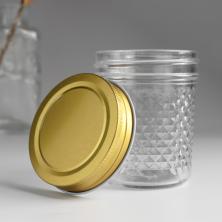 Банка для свечей с крышкой 200мл стекло арт.9759035
