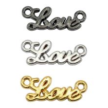 Коннектор "Love" 8*23мм отв-е d-1мм арт.0211111-1 ассорти