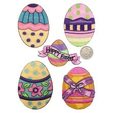 Термоаппликация "Пасхальные яйца" арт.AF-13T59 ассорти