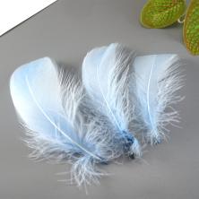 Перо 7-12см арт.ИВ-268 голубой (100шт)