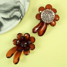 Розочка акрил 65*45мм арт.A-1 65*45мм коричневый