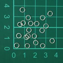 Кольцо соедин. 3,5*0,7мм арт.ФУ-11532 серебро