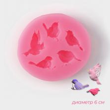 Молд силикон "Птицы" 6*5,5*1см арт.3628342