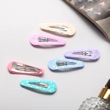 Заколка "тик-так" для волос 5,0см "Сияние" арт.9299002 ассорти (6шт)