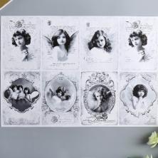 Декупажная карта 20*30см "Дети-ангелы" арт.4859733