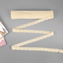 Кружево лен  20мм арт.SF-893 бежевый