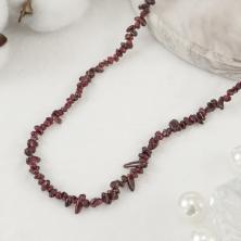 Бусины "Гранат" крошка 4-8мм 38см арт.ИВ-21 (152бусины)