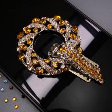 Застежка шубная со стразами арт.ФУ-2332