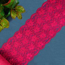 Кружево стрейч 140-150мм арт.6607 фуксия