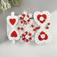 Прищепки 35*7мм арт.ФУ-11842 ассорти (6шт)