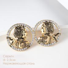 Серьги "Коко" арт.ФУ-6700 золото