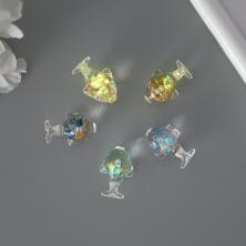 Подвеска акрил "Морская рыба" 20*29*20мм арт.10321658 ассорти (светится в темноте)