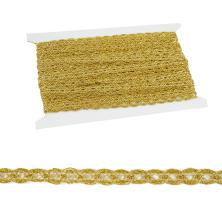 Тесьма металлизированная 13мм арт.3755 золото