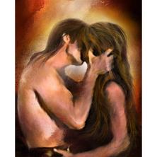 "Пламя страсти" 35*45см арт.WM4392 Картина стразами