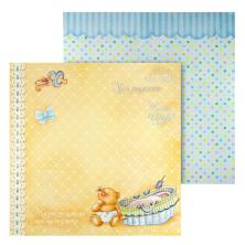 Бумага двусторонняя 29,5*29,5см "Наш малыш" 160гр/м арт.891703