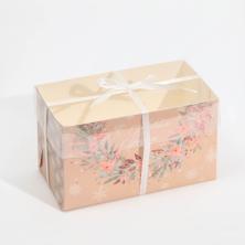 Коробка для капкейка 16*8*10см "С Новым Годом!" арт.7813910
