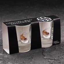 Набор стопок с пулей стекло 50мл 6,5*4*4см арт.5208252 (2шт)