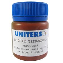 Краска для урезов матовая "Uniters" 50мл терракот-42