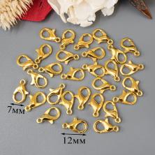 Карабин для бижутерии 12*7мм арт.ФУ-11827 (25шт)