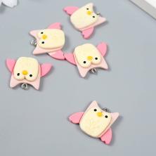 Подвеска пластик "Сова" 8*30*22мм арт.9233552 микс