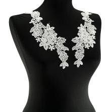 Воротник гипюр пришивной 260*100мм арт.9512