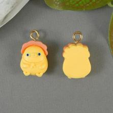 Подвеска акрил "Цыпленок" 11*15мм арт.9759520/1 желтый