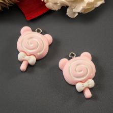 Подвеска акрил "Розовое ассорти" 20*30мм арт.ИВ-356 розовый