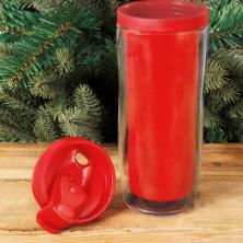 Термостакан "Вид 6" 350мл 6*7,3*13см арт.2558170 пластик красный