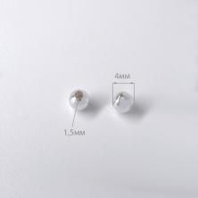 Бусины металл  4мм арт.SF-7675 серебро (50шт)