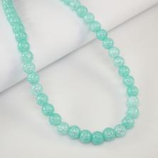 Бусины "Кварц сахарный" 8мм 38см арт.SF-7591 аквамарин(50бусин)