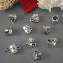 Бейл 7*10мм отв-е 2мм арт.ИВ-594 серебро