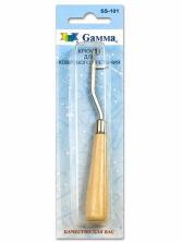 Крючок для коврового плетения арт.SS-101 с деревянной ручкой