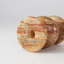 Подсвечник "Оникс" натур. камень 4,5*3см арт.ФУ-11941