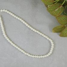 Бусины стекло "Жемчуг"  6мм арт.7707493 молочный (76шт)