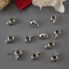 Бейл 10*5мм отв-е 1,5мм арт.ИВ-595 серебро