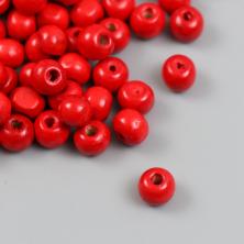 Бусины дерево  8мм арт.7829697 красный (100шт)
