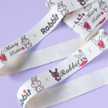 Лента х/б 20мм "Rabbit" арт.ФУ-6912 молочный