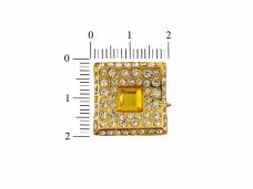 Украшение "Micron" арт.GB-1521 со стразами "Эра" 18*18мм