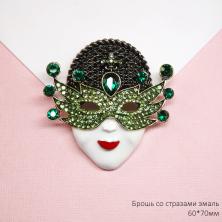 Брошь со стразами 