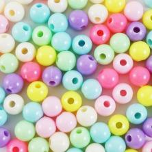 Бусины акрил  8мм арт.186-158 ассорти