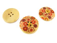 Пуговица дерево арт.ФУ-4104 25мм 40L 03