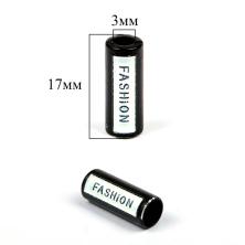 Наконечник 17мм отв.3мм металл арт.TC13 черный