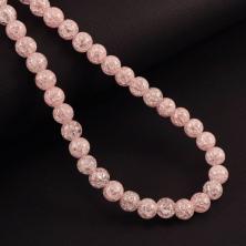 Бусины "Кварц сахарный"  8мм 38см арт.SF-7591 нежно-розовый-14 (50бусин)