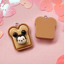 Подвеска акрил "Мышки" 21*25мм арт.ИВ-426 черный/микс