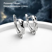 Заготовка д/серег англ.заст. "Полукольцо " 16мм нерж.ст. ИВ-1388 никель