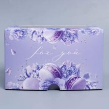 Коробка с окошком 16*10*10см арт.9086086 (макаруны)