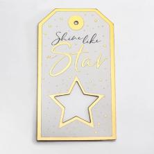 Набор тегов "Звезда" 10,5*19см арт.4474498 (5шт)