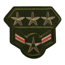 Термоаппликация "Эмблема" 75*70мм арт.S-4138 золото/черный